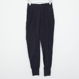 Nike Womens Dri Fit Woven‎ Bliss Mid Rise 7/8 Joggers Size XS Black Athleisure